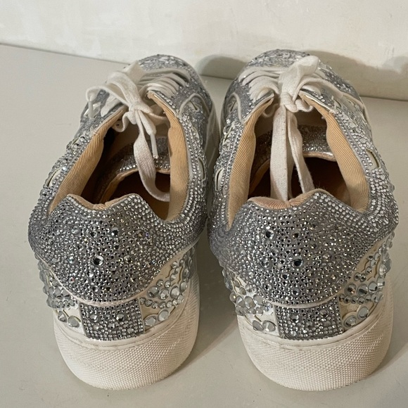 Betsey Johnson Rhinestone Studded Sneakers - Picture 5 of 10